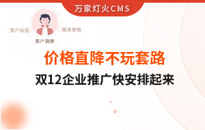 雙12年終大促，價格直降不玩套路！抗疫三年終結(jié)束，企業(yè)推廣快安排起來~